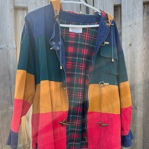 Vintage Canadian Dalmy’s Colour Block Jacket with Toggles Small